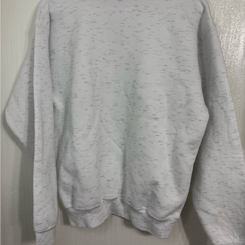 Vintage Oneita Sport Playful Kitten Grandmacore Crew Neck Collared Sweatshirt - Picture 7 of 11